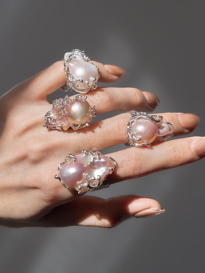 Blind box Baroque Pearl Ring/Necklace