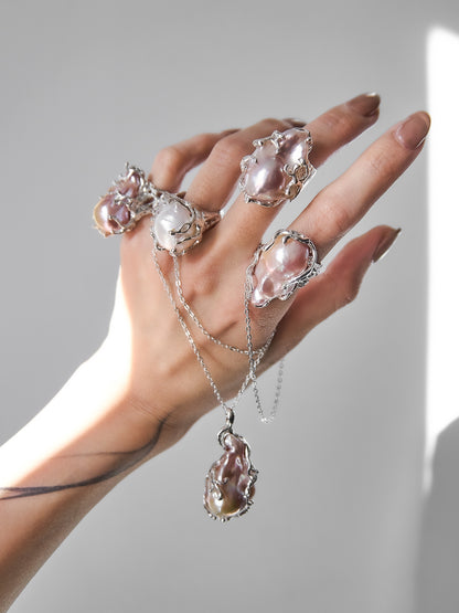 Blind box Baroque Pearl Ring/Necklace
