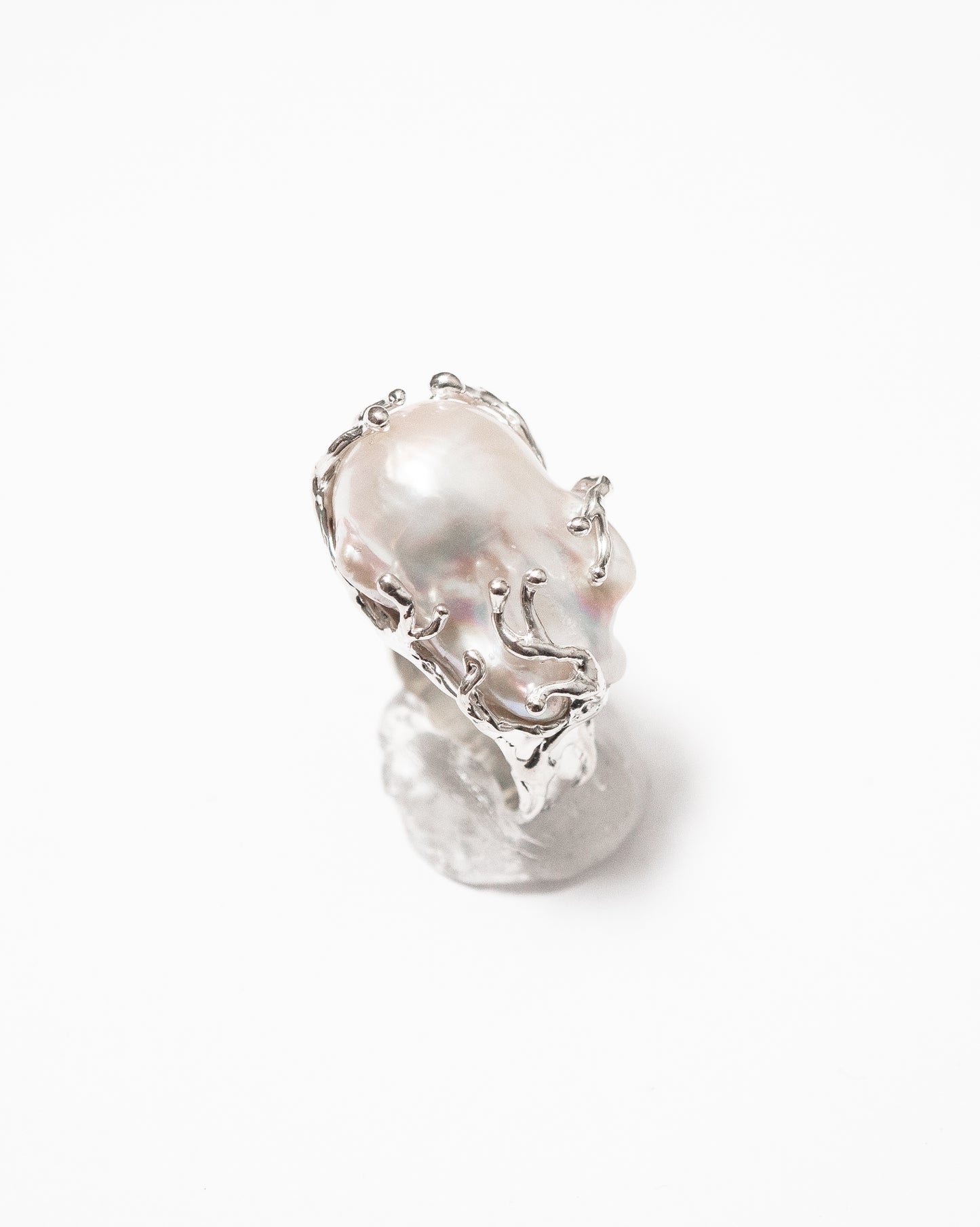 White Baroque Ring - 6