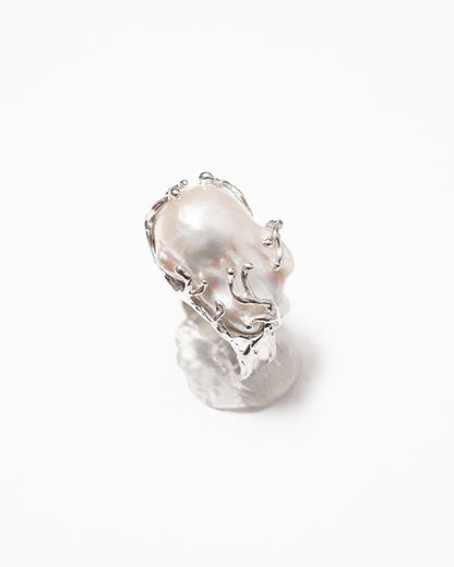 White Baroque Ring - 6