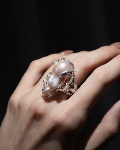 Pink Baroque Ring - 6