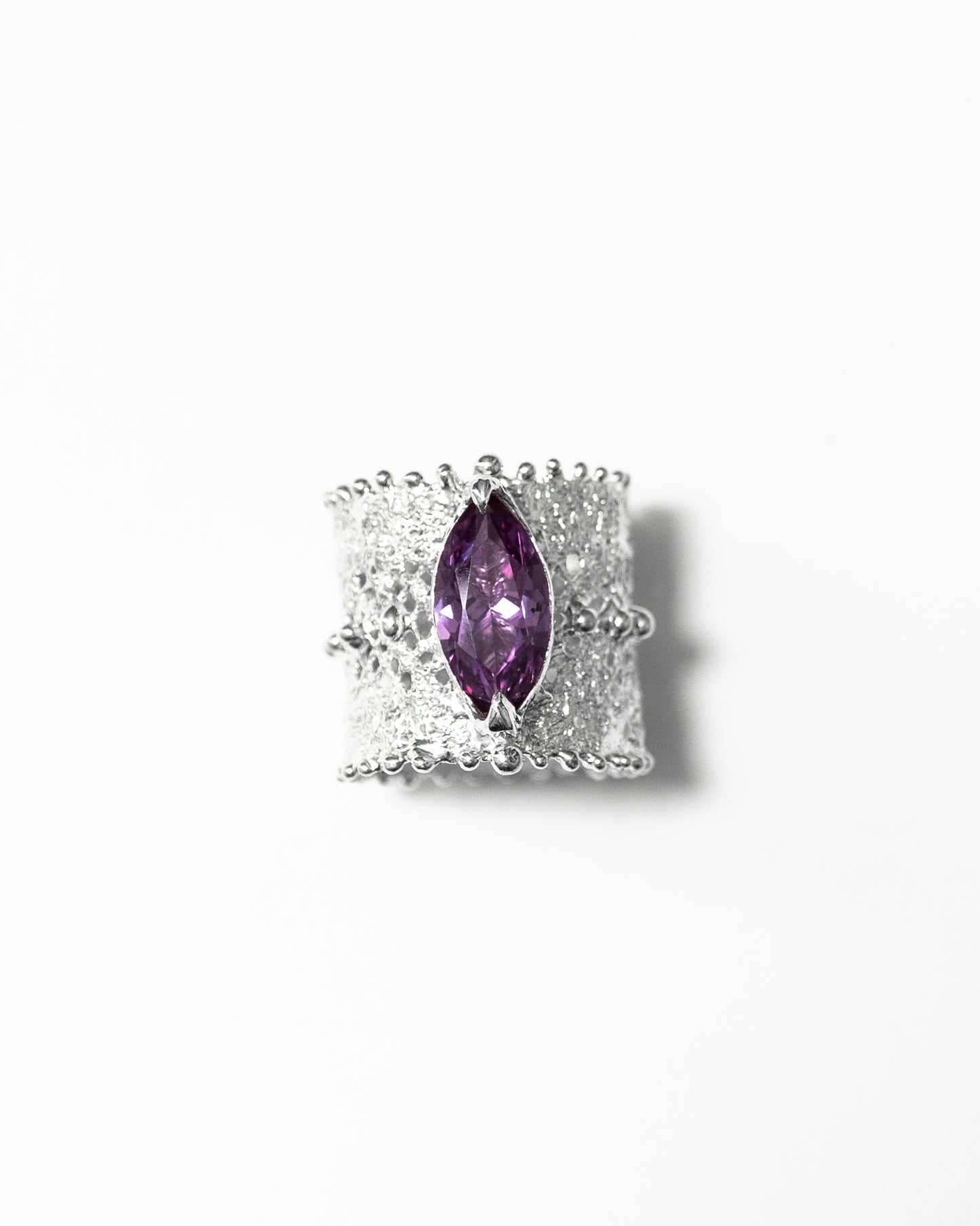 Lace ring with Amethyst - 7