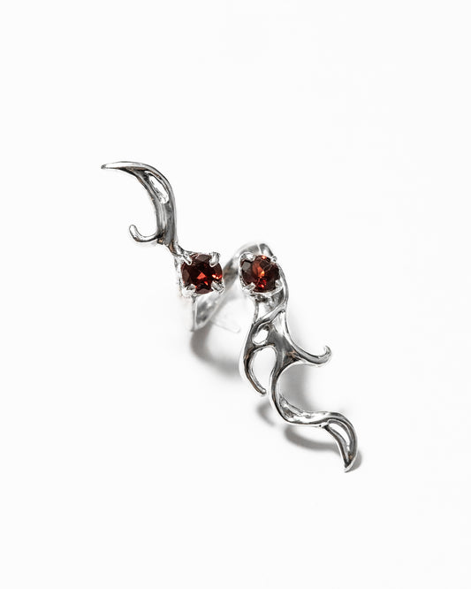 Double Garnet ring - 5 open