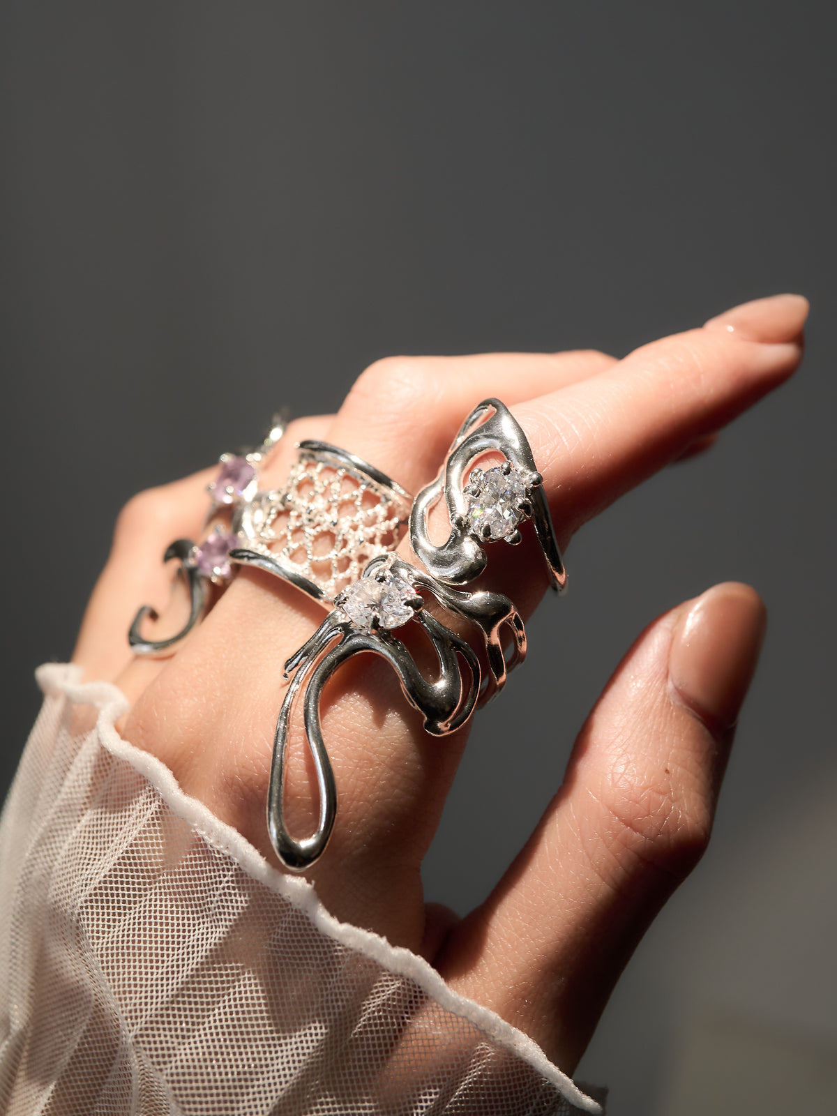 Fluid Gem ring- 7