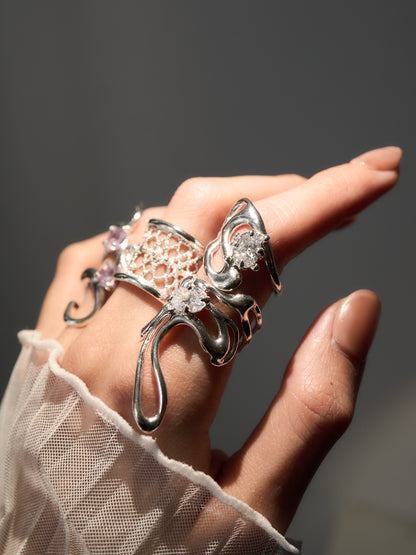 Fluid Gem ring- 7