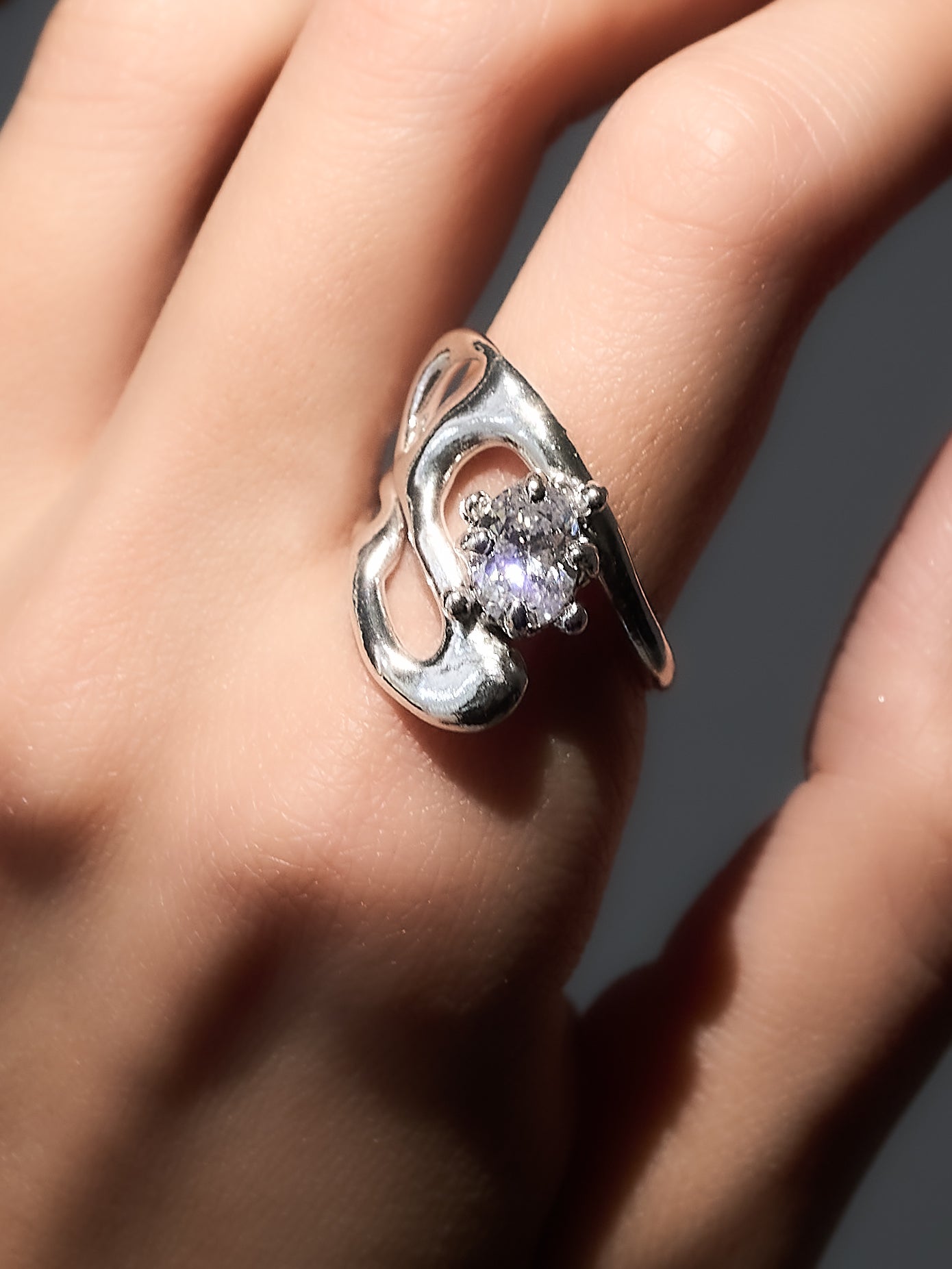 Fluid Gem ring- 7
