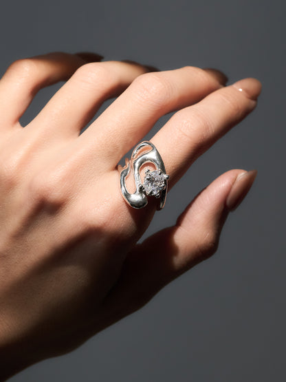 Fluid Gem ring- 7