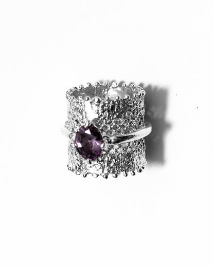 Lace band ring