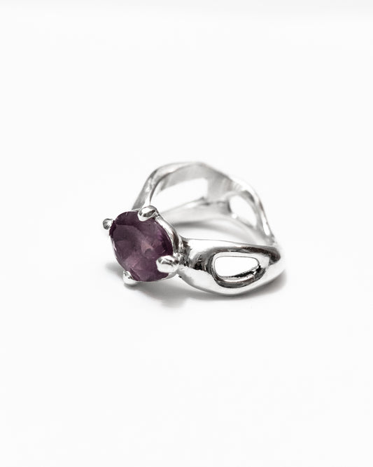Fluid Amethyst ring- 5