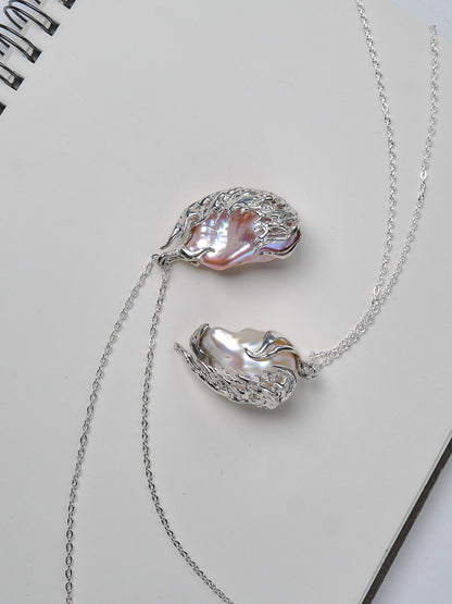 Baroque pearl necklace