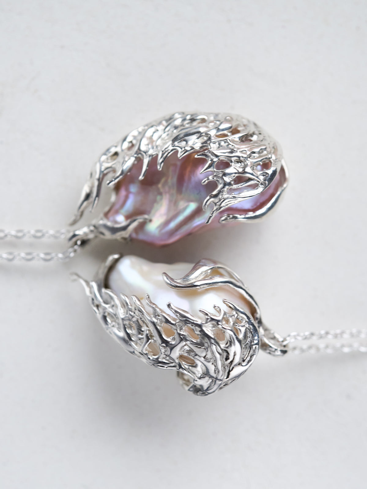 Baroque pearl necklace