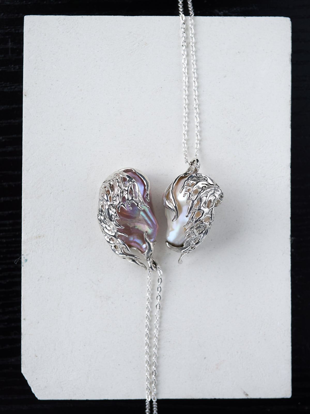 Baroque pearl necklace