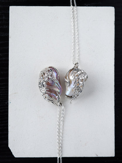 Baroque pearl necklace