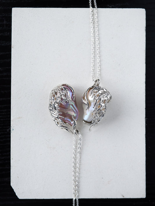 Baroque pearl necklace