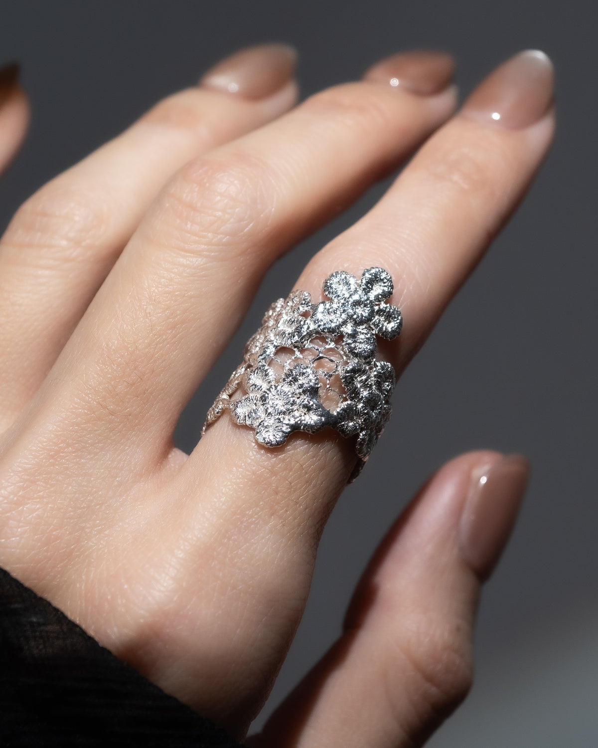 cluster floral Lace Ring