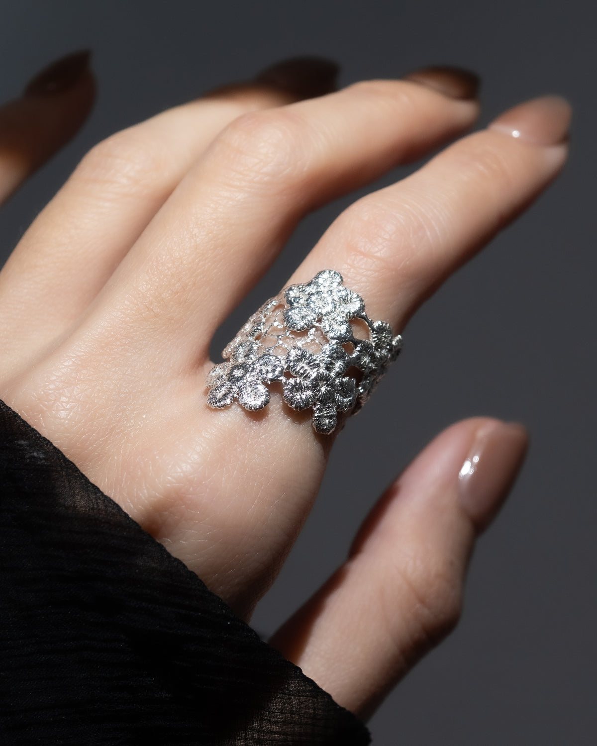 cluster floral Lace Ring