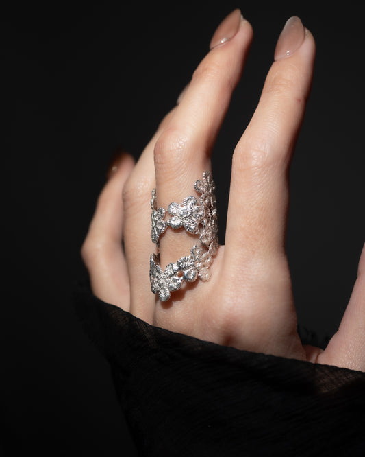 cluster floral Lace Ring-6