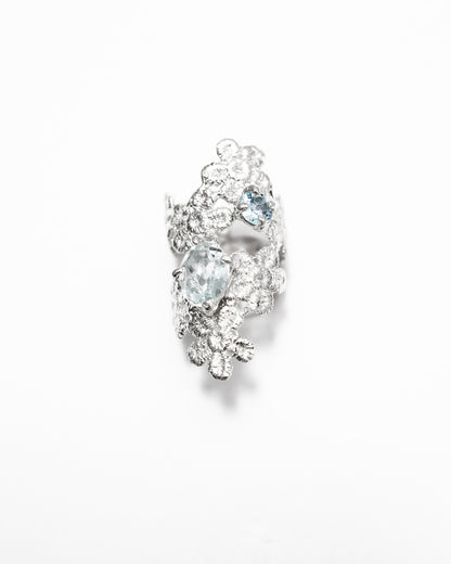 cluster floral Lace Ring purple-6