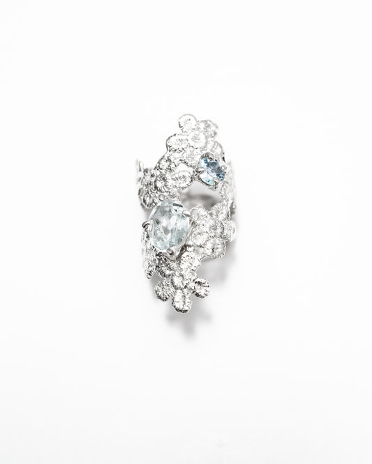 cluster floral Lace Ring purple-6