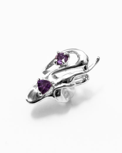 Fluid Amethyst ring- 5