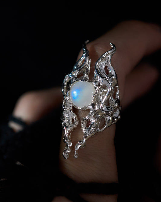 Moonstone ring - 5