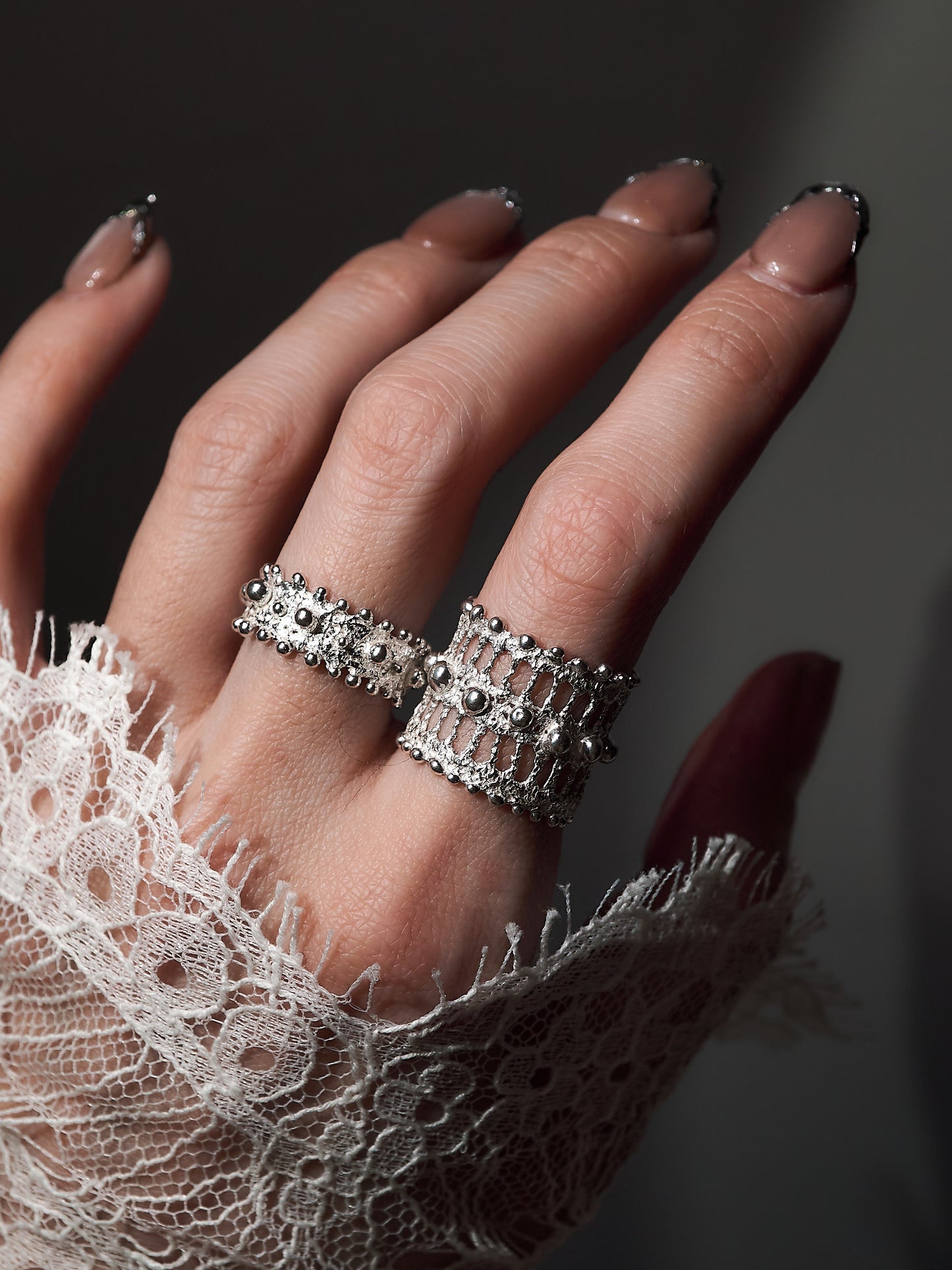 Lace Cage ring L