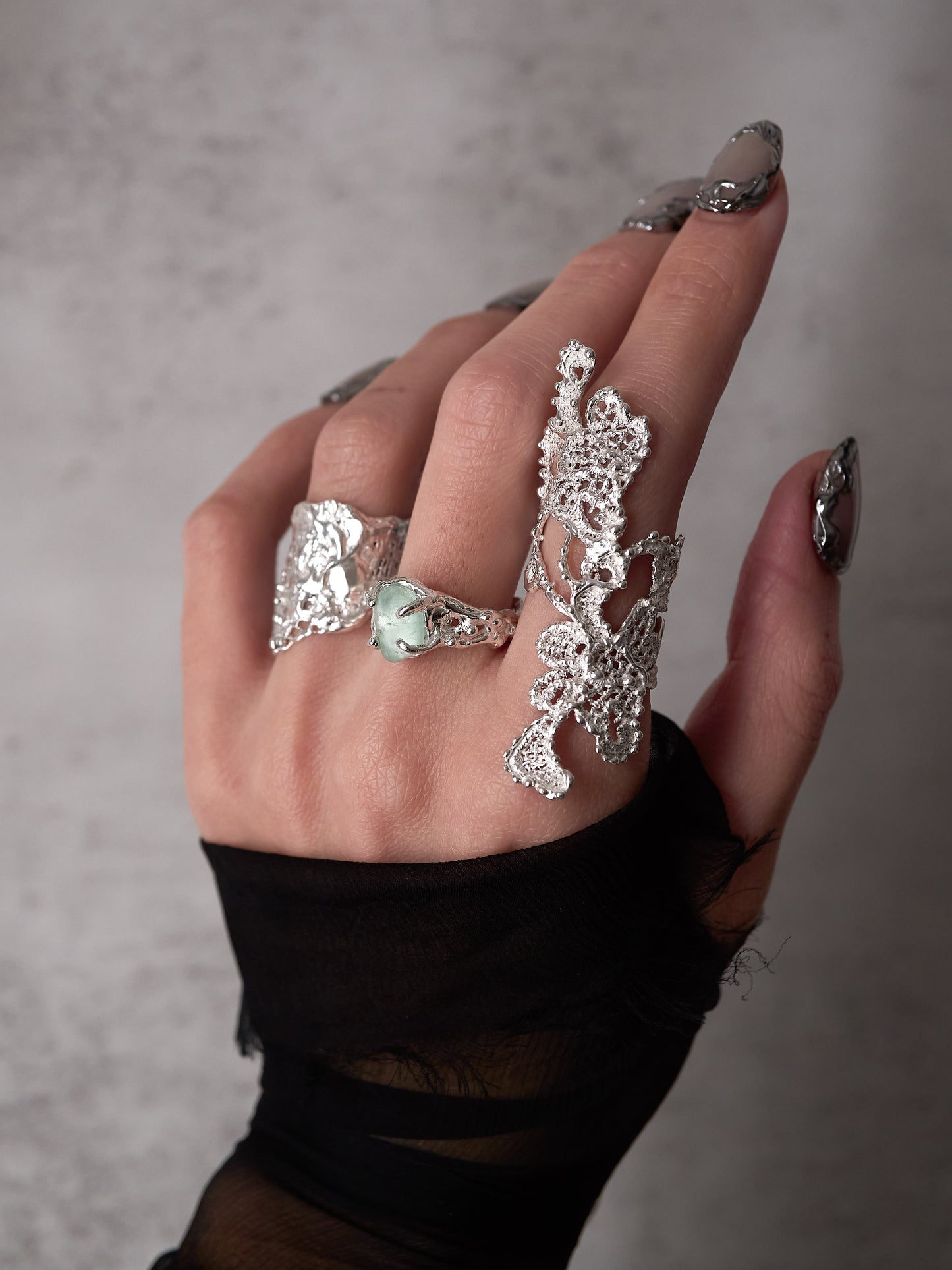 Lace floral Ring - us6