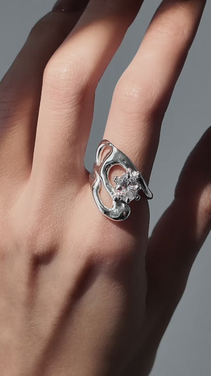 Fluid Gem ring- 7