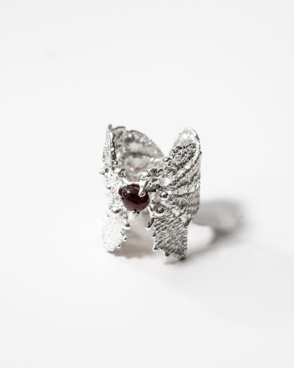 Lace ring w gem -6